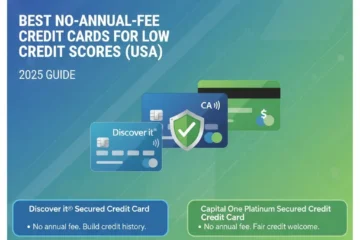 Best No-Annual-Fee Credit Cards for Low Credit Scores (USA) — 2025 Guide